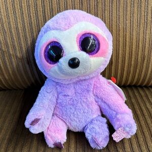 Ty Beanie Boos “Dreamy” the Sloth with Glitter Eyes and Hands